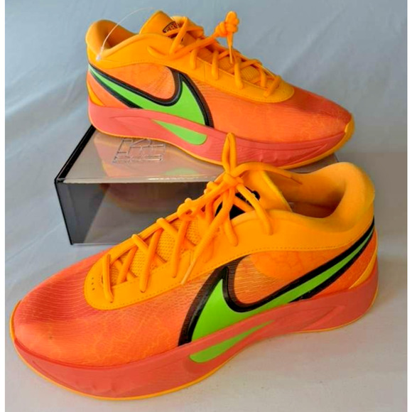Nike Giannis Immortality 3 Basketball Shoes Vibrant Orange/Green Men\'s Size 9.5 main image 4